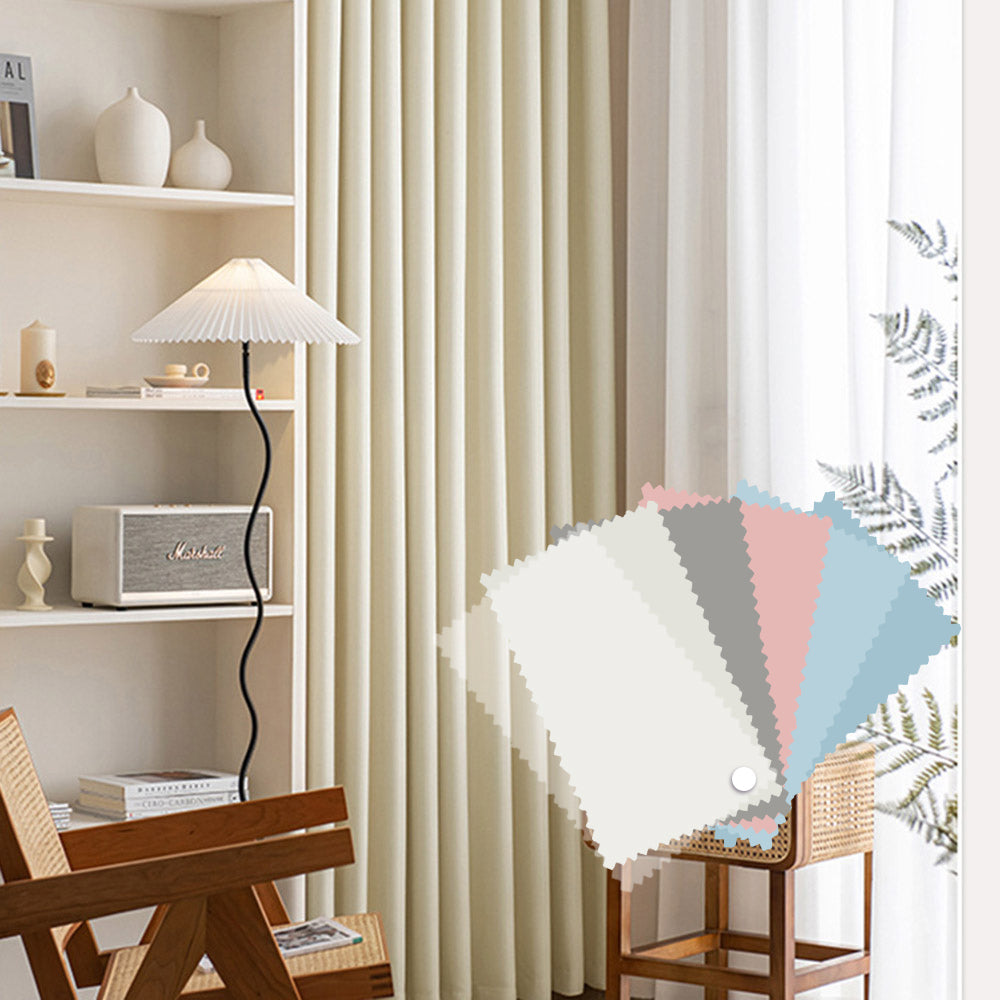 Booklet - Wheat Ear Pattern Cotton Linen Curtains Customizable Blackout Curtains