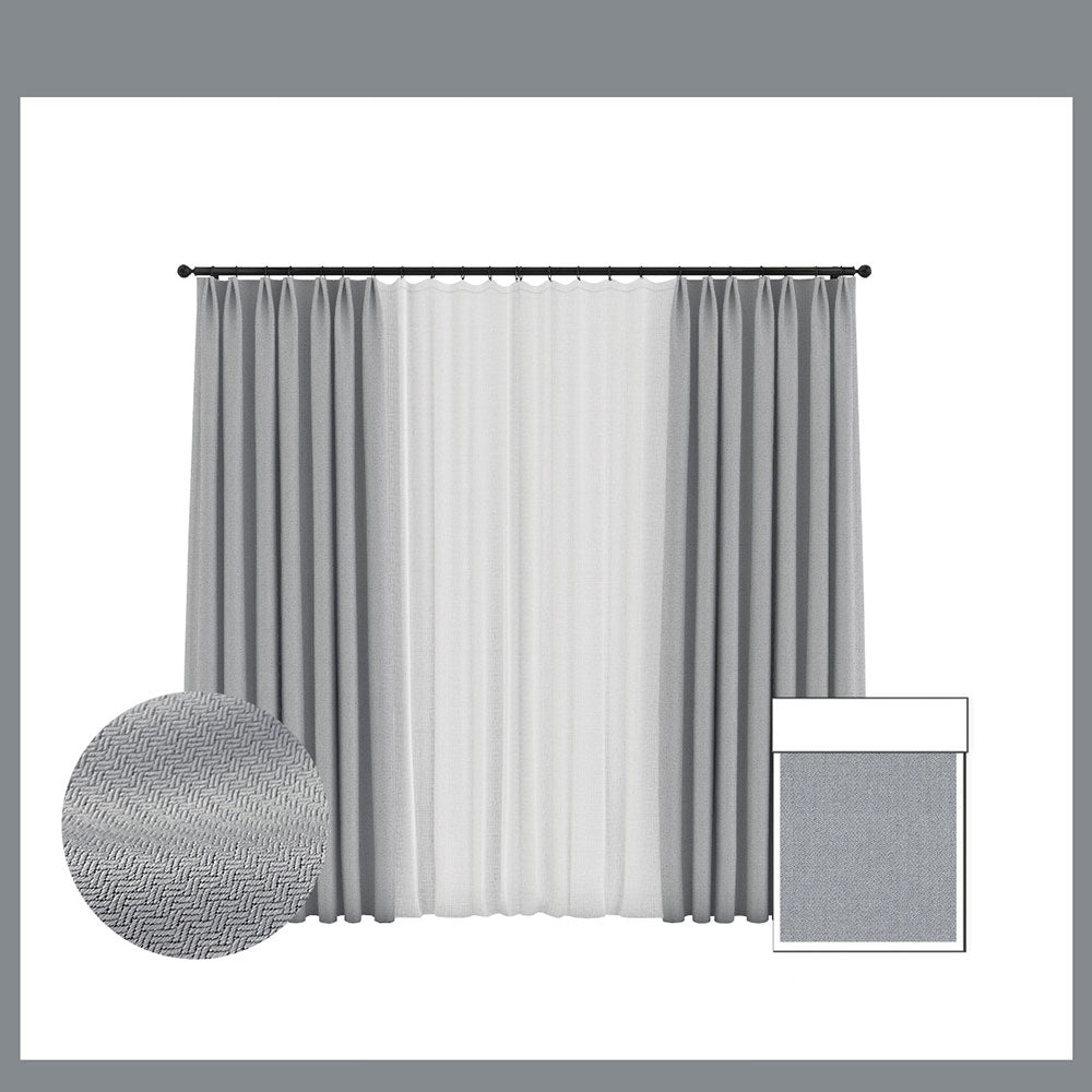 Double-sided Waterproof Polyester Cotton Linen Blackout Customized Curtains