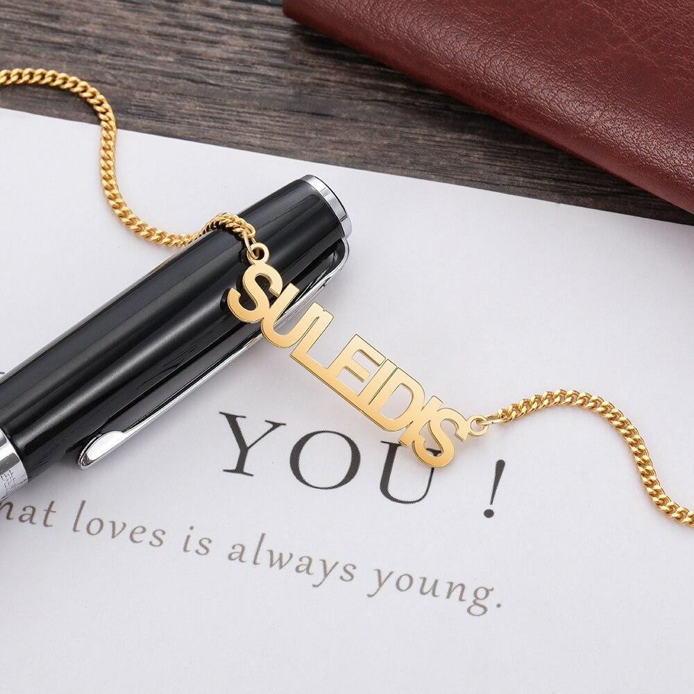Personalized Jewelry Customized Letter Nameplate Necklace for Men Unisex Stainless Steel Chain Necklace Birthday Gift for Father