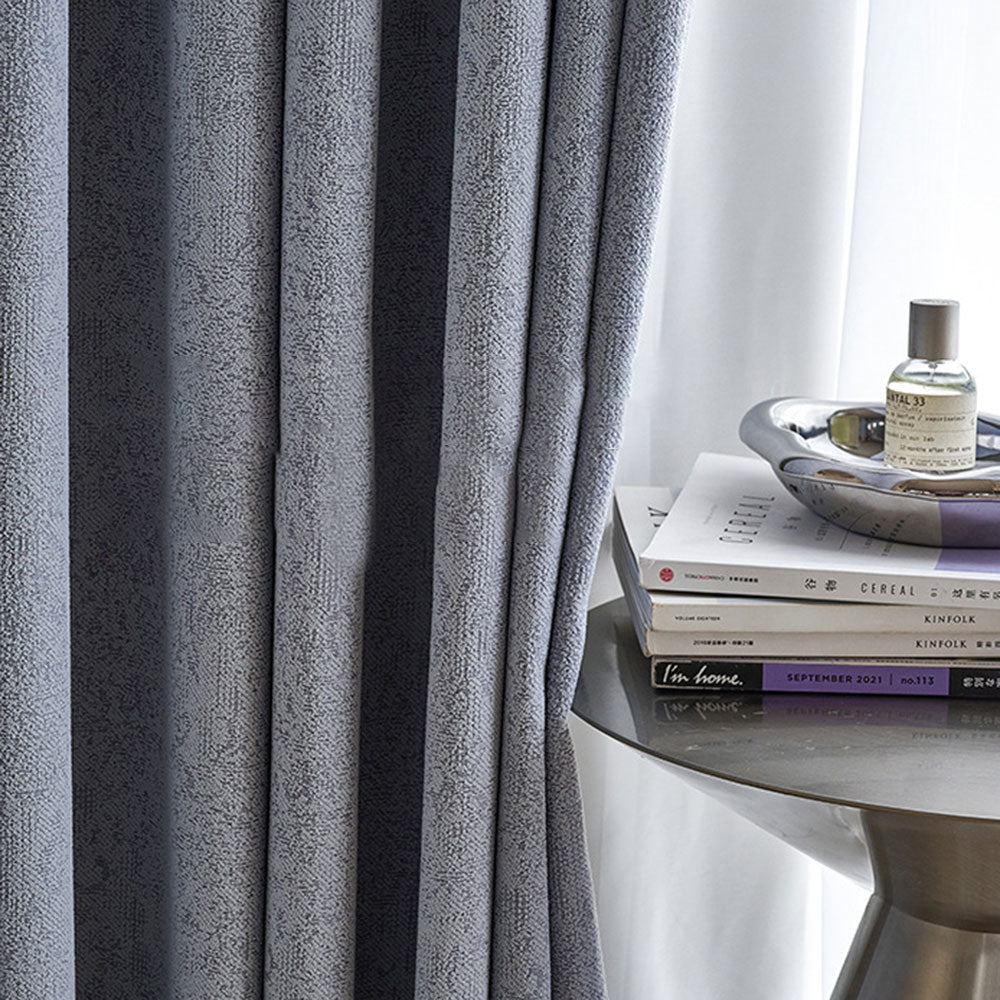 Precision Cotton and Linen Texture Curtains Customizable Polyester Chenille Curtains