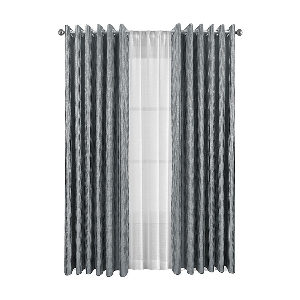 Striped Jacquard Curtains Customizable Blackout Curtains