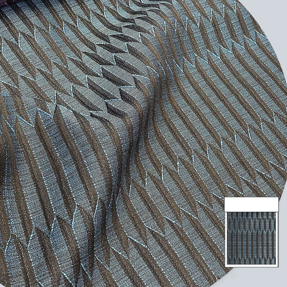 Jacquard Geometric Lattice Curtains Custom-made Polyester Curtains