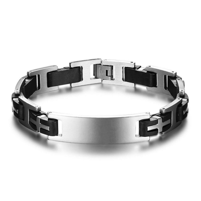 Cross Surround Stainless Steel Men Bracelet Fashion Jewelry Classic Bracelets & Bangles