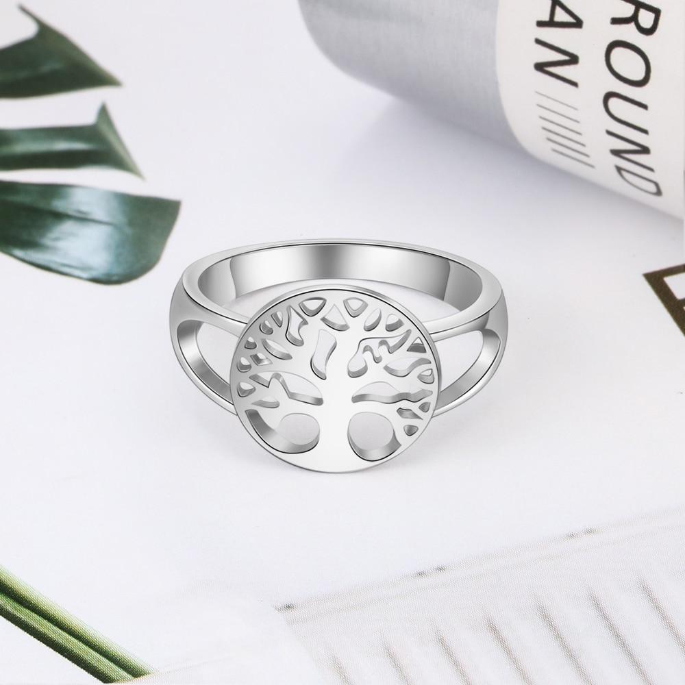 Classic Tree of Life 925 Sterling Silver Rings for Women Fashion Women Rings Accessories Mothers Day Gifts