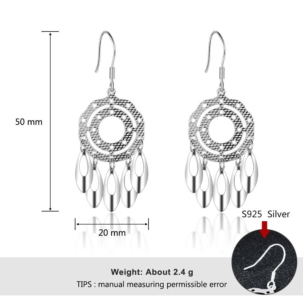 Chandelier Earring Party Accessories 925 Sterling Silver Drop Earrings For Women Fashion
